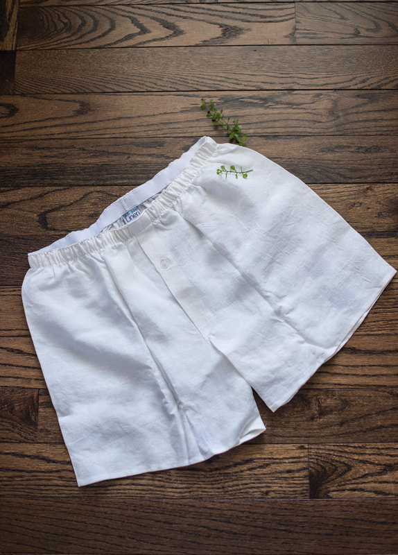 Men's Linen Boxer Shorts - Life-Giving Linen